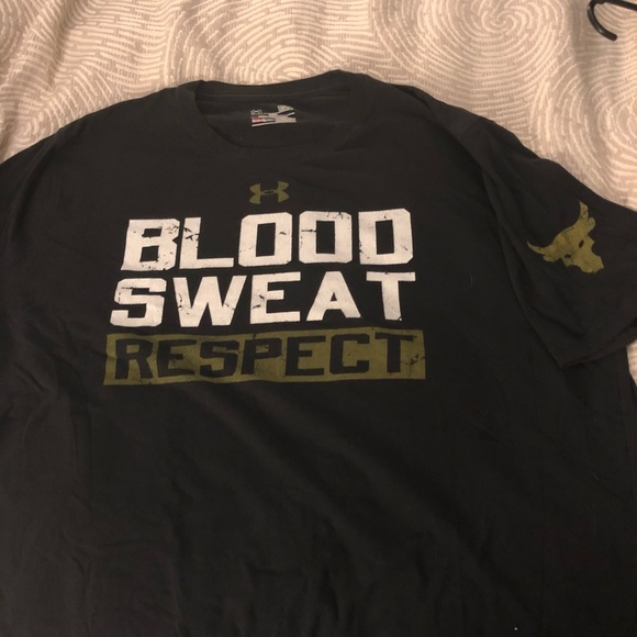 blood sweat respect t shirt